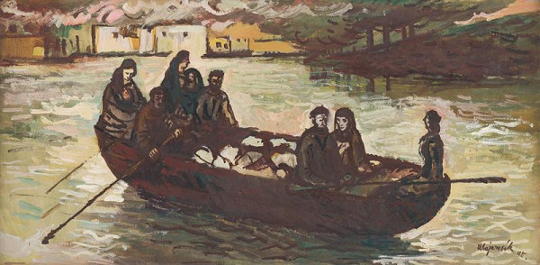 Cyprián Majerník – Escape from a Burning Village