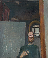Siegfried Klotz – Autoportrét v ateliéri 