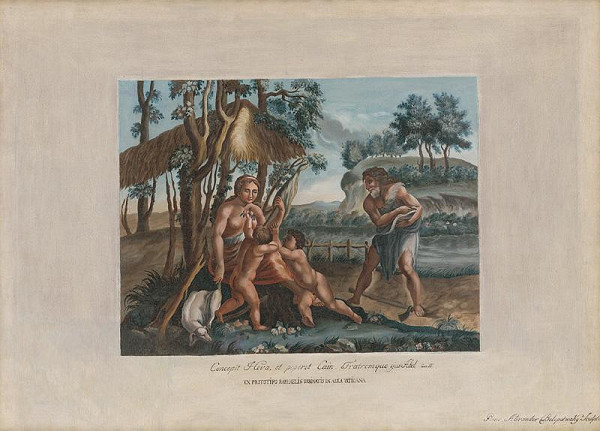 Alexander Belopotocký – Biblický výjav II. (Eva s Kainom a Ábelom) podľa Rafaela