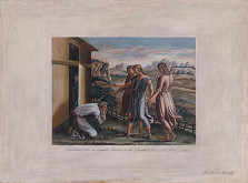 Alexander Belopotocký – Biblický výjav III. (Anjeli sa zjavujú Abrahámovi) podľa Rafaela 