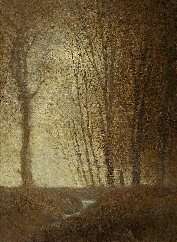 Ladislav Mednyánszky – Edge of the Forest in the Moonlight