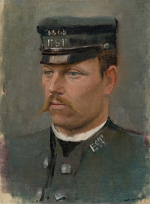 Ladislav Mednyánszky – Portrait of a Soldier