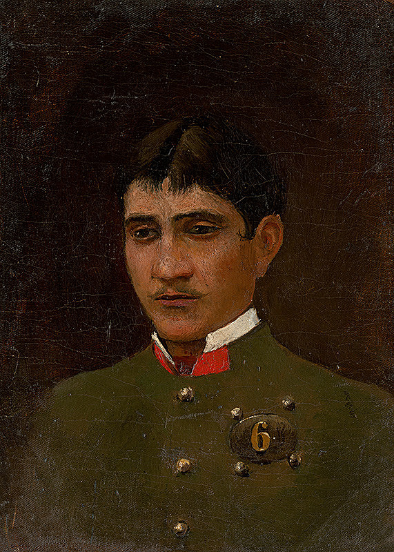 Ladislav Mednyánszky – Portrait of a Young Officer