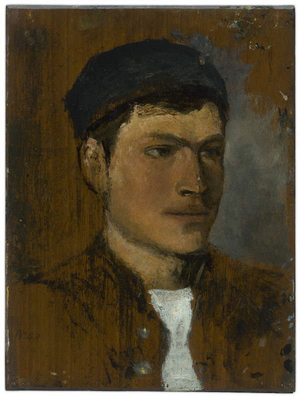 Ladislav Mednyánszky – Mladý muž s bielou kravatou 