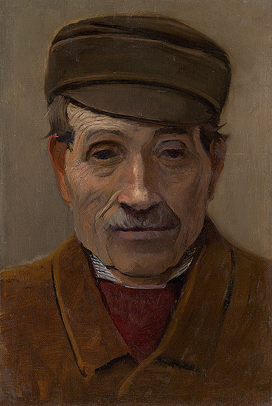 Ladislav Mednyánszky – Portrait of an Older Villager
