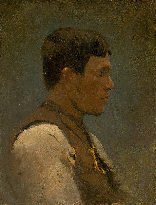 Ladislav Mednyánszky – Mladý chlapec z profilu 