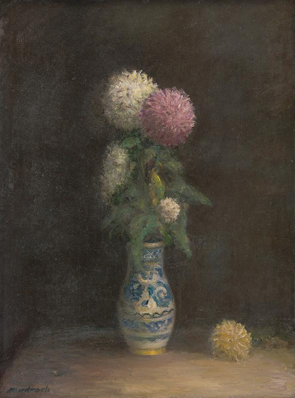 Ján Mudroch – Chrysanthemums in Folk Jug