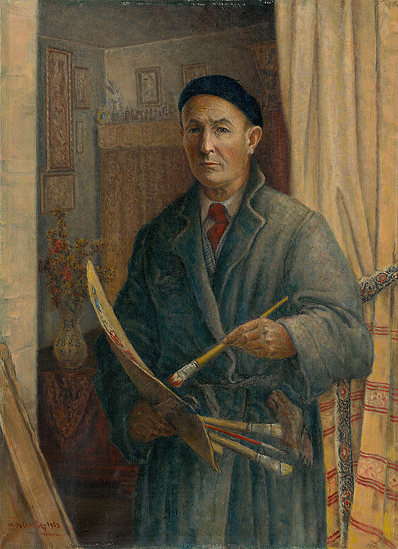 Autoportrét, olej, 1953, Slovenská národná galéria