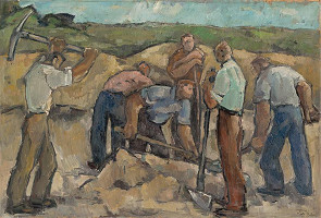 Oskar Fikar – Brigádnici na stavbe cesty 