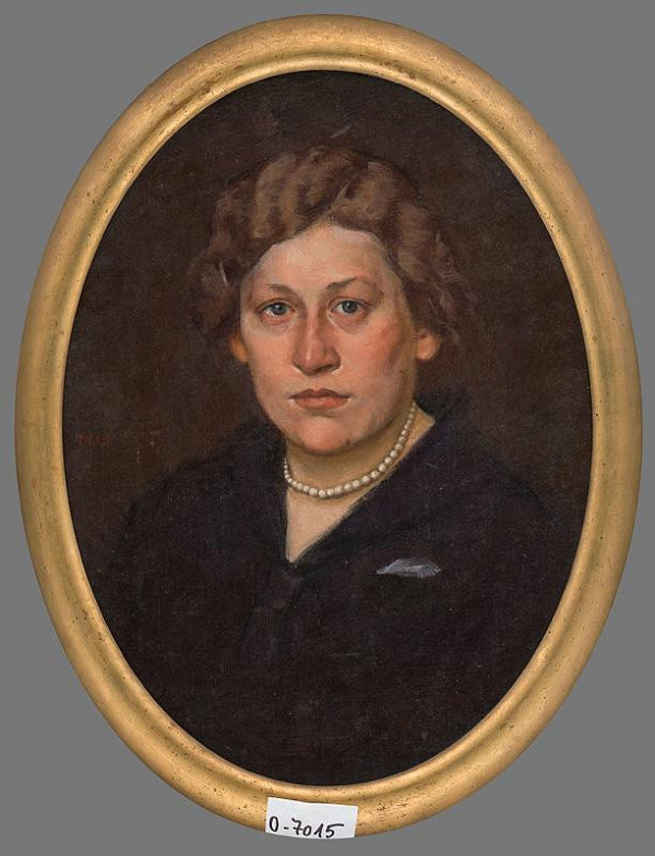Milan Thomka Mitrovský – Portrait of a Woman with Beads 