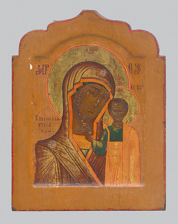 Ruský ikonový maliar – Bohorodička Hodegetria Kazanská  