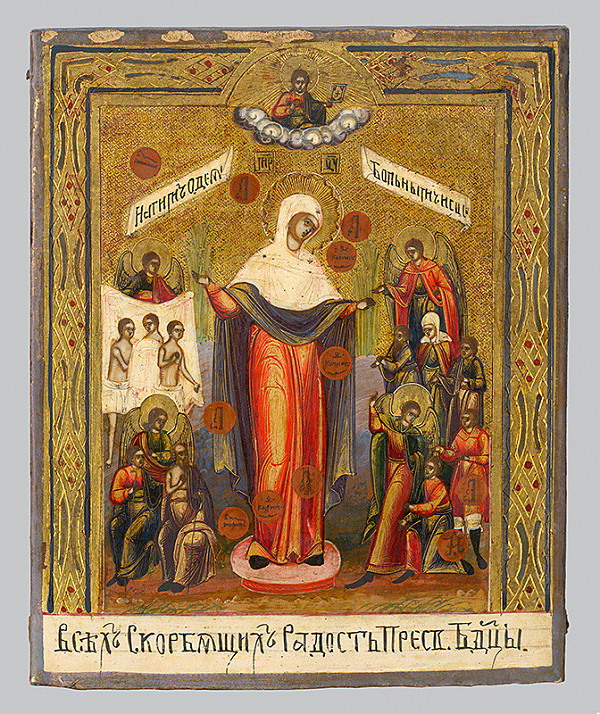 Ruský ikonový maliar – Panna Mária ochrankyňa