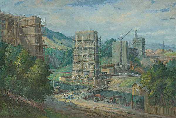 Peter Konečný – Stavba viaduktu pri Ružíne
