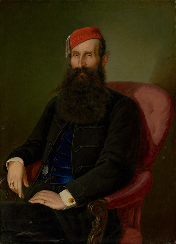 Peter Michal Bohúň – Portrait of a Man in a Fez (Portrait of Koloman Kubíny)