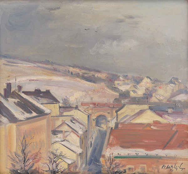 Eugen Lehotský – Krajina v Malých Karpatoch 