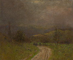 Ladislav Mednyánszky – Autumn Landscape in the Early Evening 