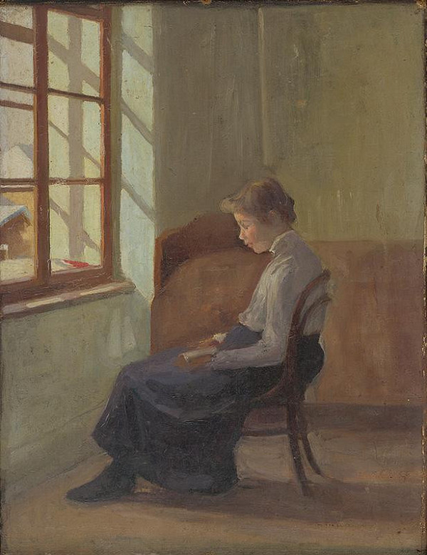 Eduard Putra – Čítajúca žena pri okne