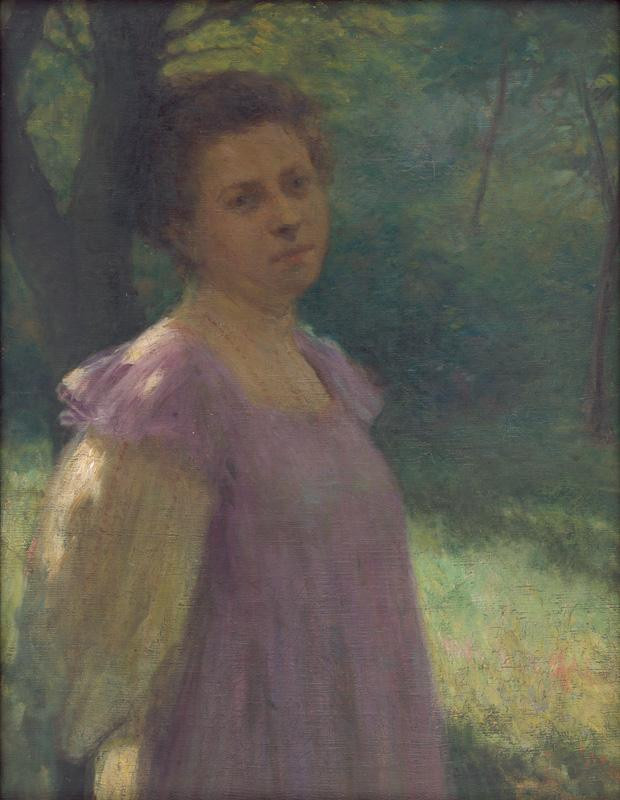 Elemír Halász-Hradil: Pod stromom, 1902, Slovenská národná galéria