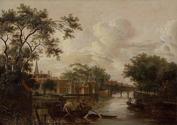 P. van Mase – Town with River