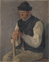 Andrej Kováčik – Study of a Seated Lumberjack 