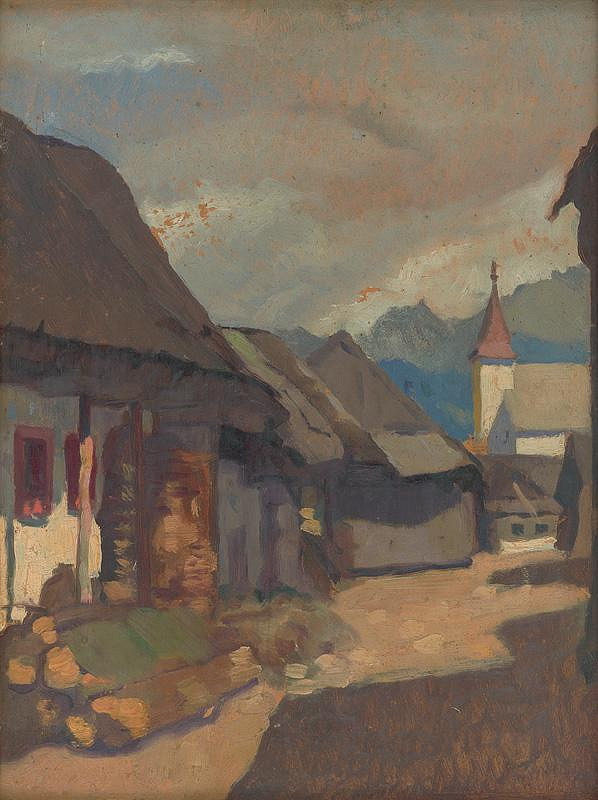 Vladimír Gessay – Village Courtyard