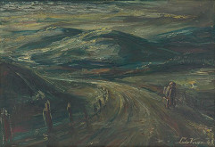 Ľudovít Varga – Landscape with Travellers 