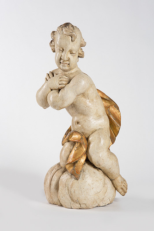 Neznámy rezbár – Anjelik kľačiaci na oblaku 