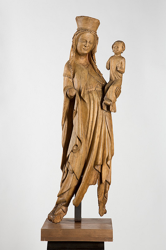 Slovenský rezbár z 1. polovice 14. storočia – Madona zo Strážok 