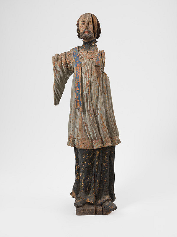 Slovenský rezbár z 19. storočia – Svätý Ján - fragment 