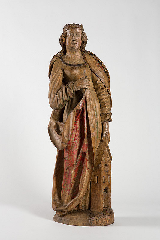 Stredoeurópsky rezbár zo 16. storočia – Svätá Barbora 