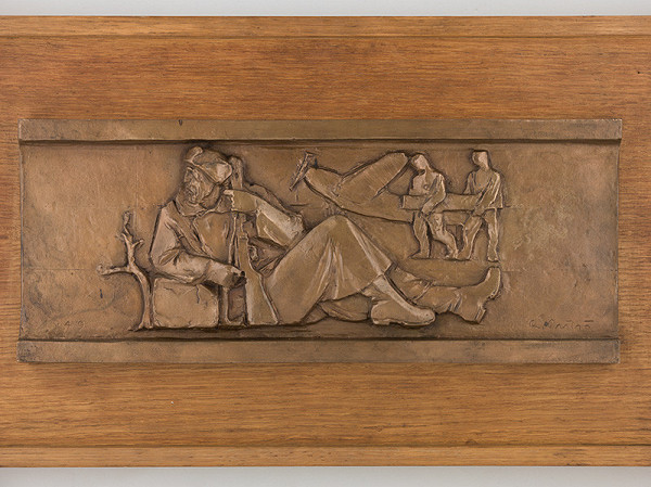 Rudolf Pribiš – Súťažný návrh na výzdobu partizánskej mohyly v Uhrovci 