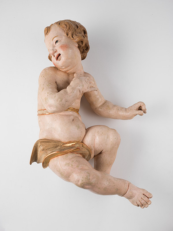 Stredoslovenský rezbár z 18.storočia – Putto z pravej strany oltára 