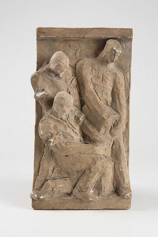 Ladislav Majerský – Skica pre reliéfnu výzdobu budovy Poisťovne, Bratislava I. 