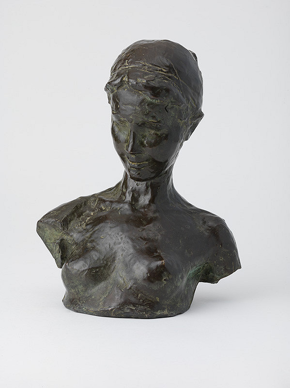 Jozef Kostka – Fragment poprsia dievčaťa druhého polovičného modelu náhrobníka Ľ. Štúra v Modre 