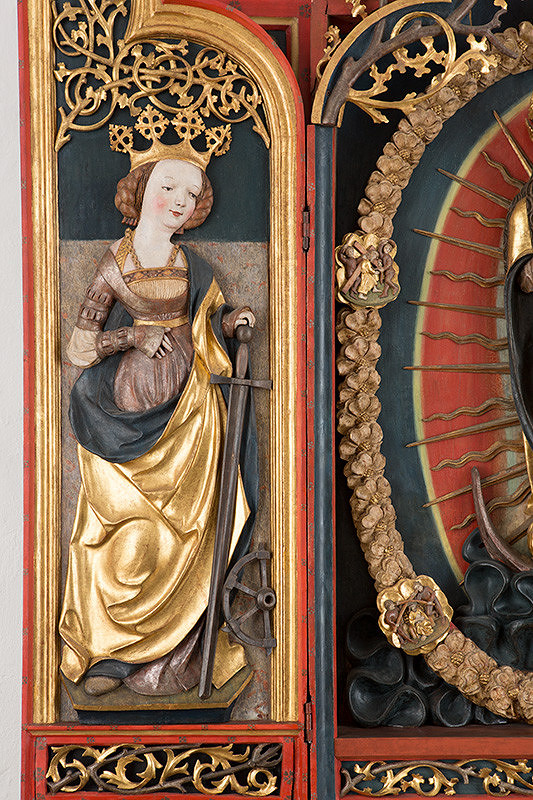 Juhonemecký rezbár z 1. tretiny 16. storočia – Svätá Katarína