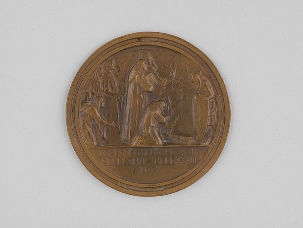 Ján Koniarek – Medaila k výročiu založenia Pribinovho kostola v Nitre/reverz 