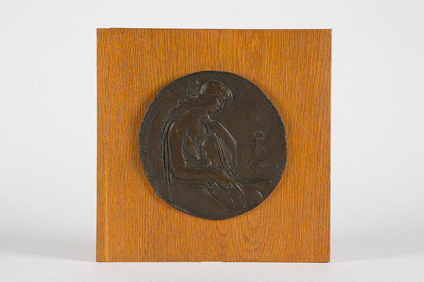 Rudolf Pribiš – Štúdia averzu medaily dekana 