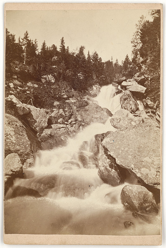 Károly Divald – Studenovodský vodopád (Vodopád Malého Studeného potoka) 