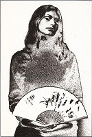 Teodor Andreas – Žena s vejárom 