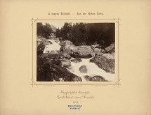 Károly Divald – Dolný vodopád Veľkého Studeného potoka 