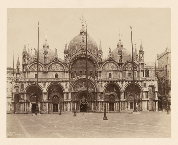 Carlo Naya – Benátky. Bazilica sv. Marka (Basilica di San Marco)