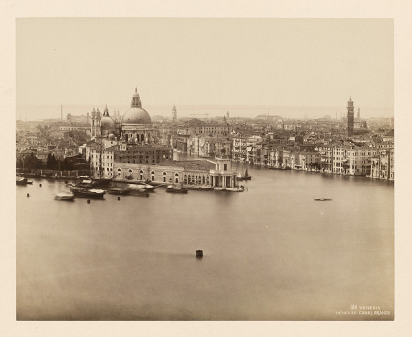 Neznámy autor – Benátky. Panoráma s ústím Canal Grande