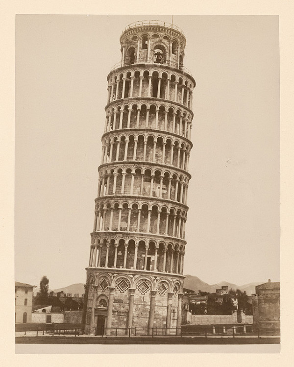 Neznámy autor – Pisa. Zvonica a Šikmá veža (Campanile e Torre pendente di Pisa)