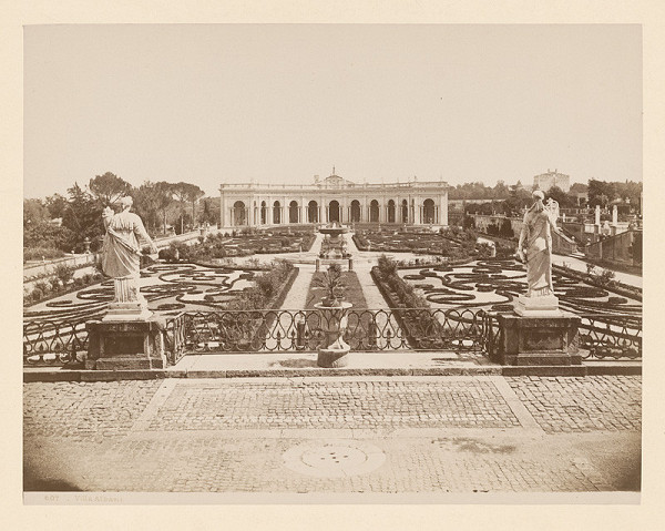 Neznámy autor – Rím. Vila Albani (Villa Albani). Záhrady 