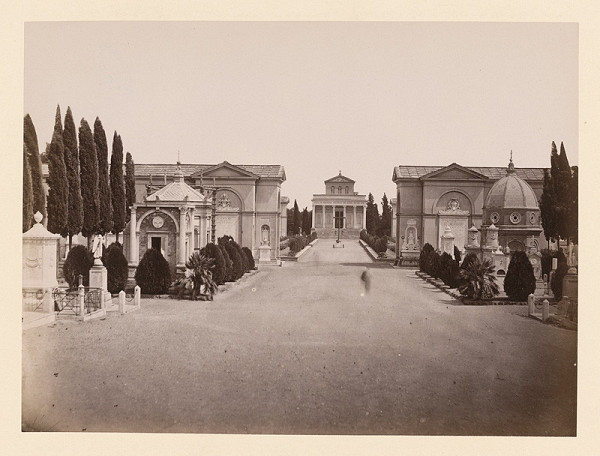 Neznámy autor – Hrobky na cintoríne 