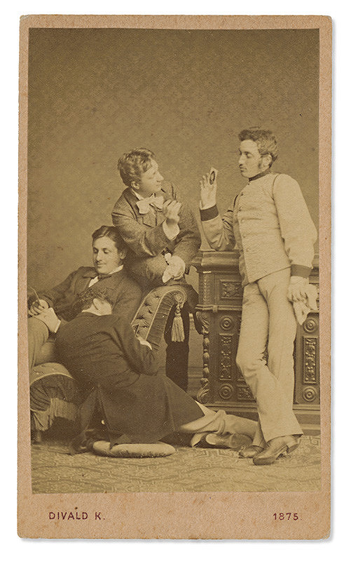 Károly Divald – Skupina štyroch mužov 