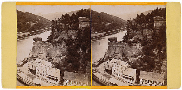 P. Kriegel – Hřensko. Pohľad na rieku Labe 