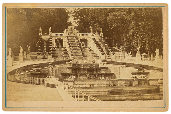 Neznámy autor – Paríž. Veľká kaskáda v parku zámku St. Cloud (Grande Cascade de St. Cloud) 