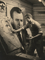 Ladislav Noel – Výtvarník na Priehrade mládeže pri práci 