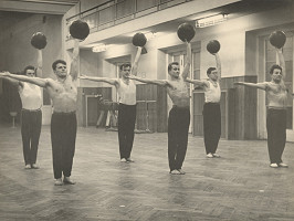 Ivan Kozáček – II. Celoštátna spartakiáda v Prahe. Nácvik 